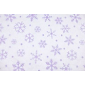 PURPLE ON WHITE SNOWFLAKES Sheet Tissue Paper